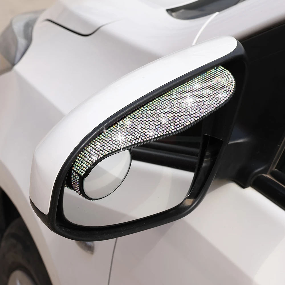 

2 шт./комплект, автомобильные зеркала заднего вида с имитацией алмазов