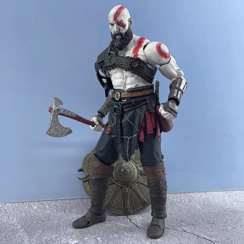 Neca God of War PS4เกมคลาสสิค Kratos ตุ๊กตาขยับแขนขาได้พีวีซีโมเดลตุ๊กตาของเล่นสะสมของขวัญวันเกิด