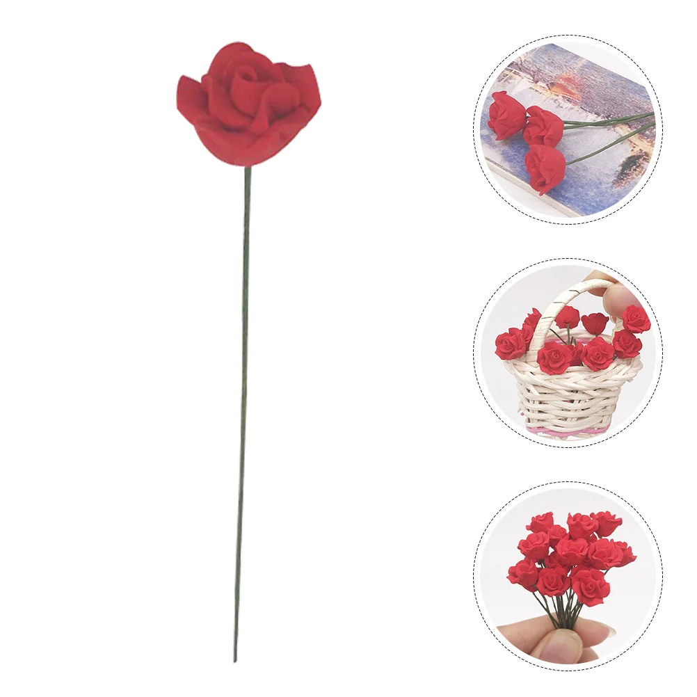 

5 Pcs Dollhouse Bouquet Mini Flower Model Simulation Supply Resin Desk Decoration Artificial