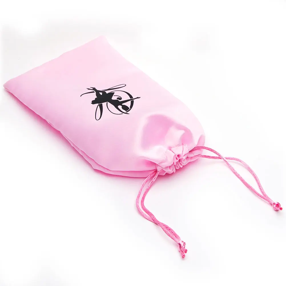 

2pcs Dance Shoe Storage Bag 13x27cm Satin Drawstring Ballet Handbag ganizer Shoe Bags Dancing Pouches PortableReusable