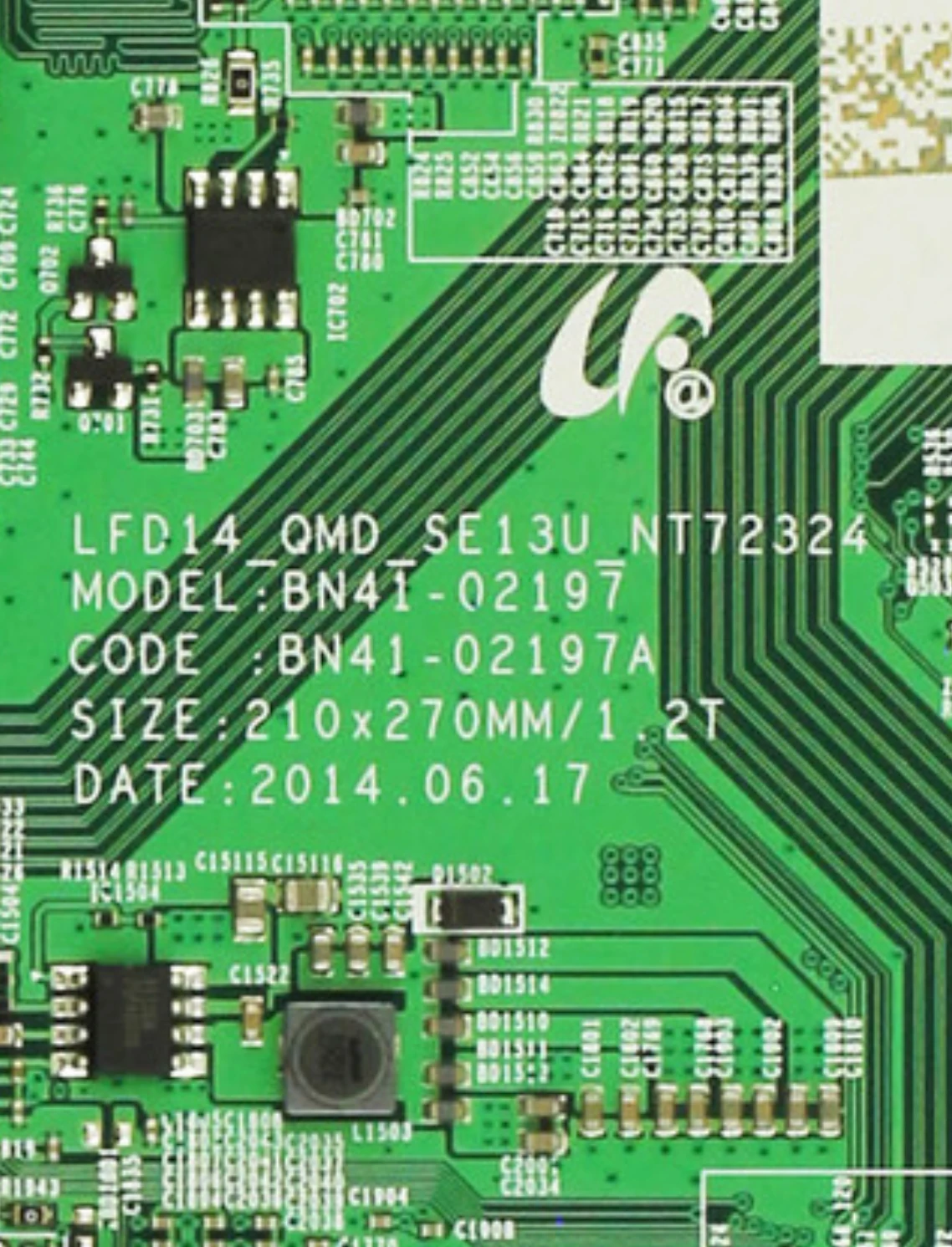 Main Board BN41-02197 BN41-02197A LFD14_QMD_SE13U_NT72324 BN94-08439J BN94-08439K is for  TV LH85QMFPLGC/GO LH85QMFPLGC