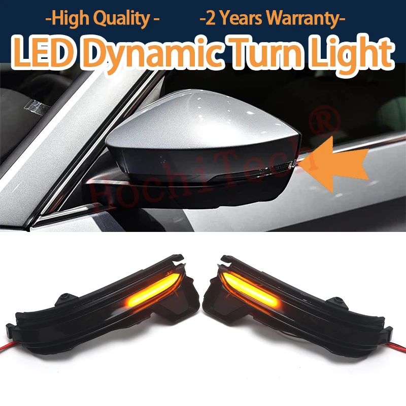 

Dynamic LED Side Marker Mirror Turn Signal Light Indicator Blinker Lamp for Skoda Kodiaq Pre-facelift 2016-2020 Karoq 2017-2020