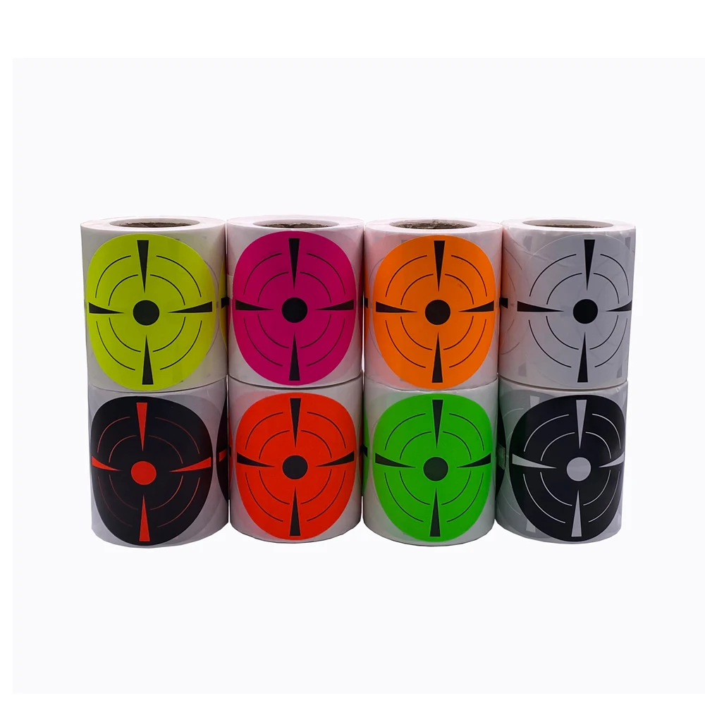 

Флуоресцентные цветные наклейки для стрельбы по мишеням — диаметр 7,5 см (2,95 дюйма), 200 шт./рулон, доступны различные цвета