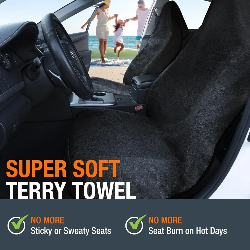 Funda universal impermeable para asiento de coche, toalla para el sudor de tela de rizo para entrenamientos de gimnasio y viajes