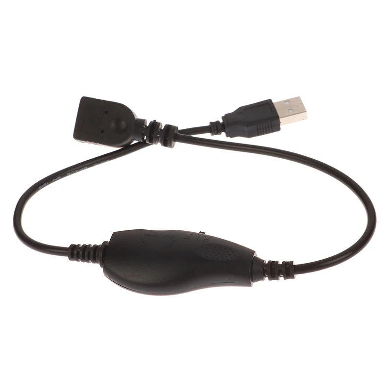 43cm High Quality 5V USB Speed Control Line For Charging And Adjusting Speed And Brightness Of USB Fans And Lights--Black