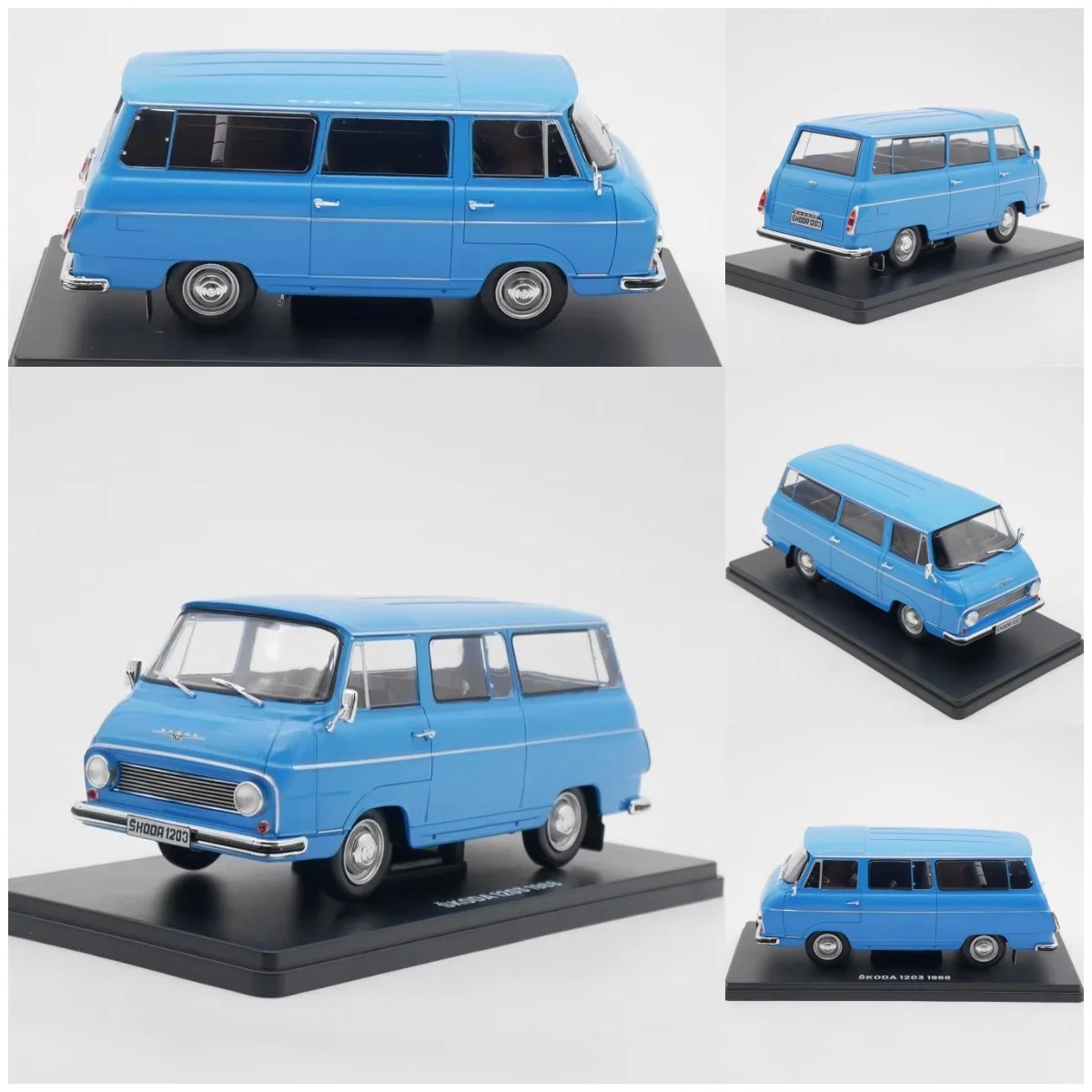 

Ixo Diecast 1:24 Scale Skoda 1203 1968 Van Alloy Car Model