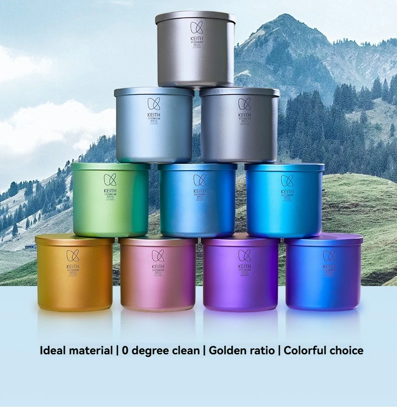 

CC cup pure titanium cup refreshed lightweight integrated outdoor household water cup portable titanium original color water cup