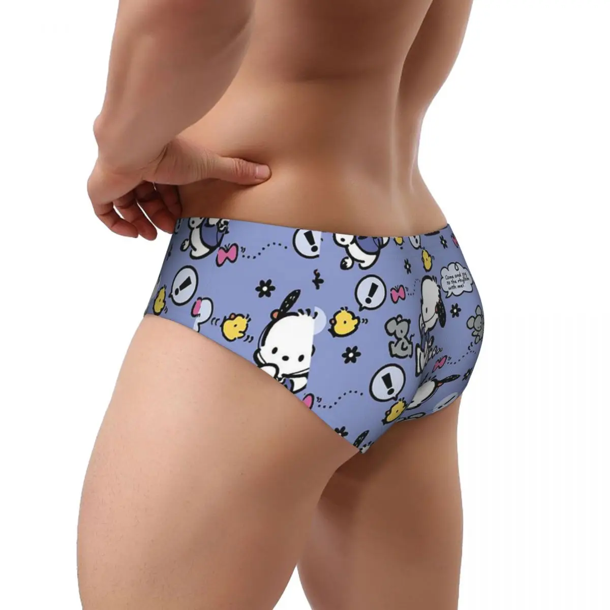 Custom Pochacco Pattern Men\'s Briefs Panties Men Comfort Underwear Underpants