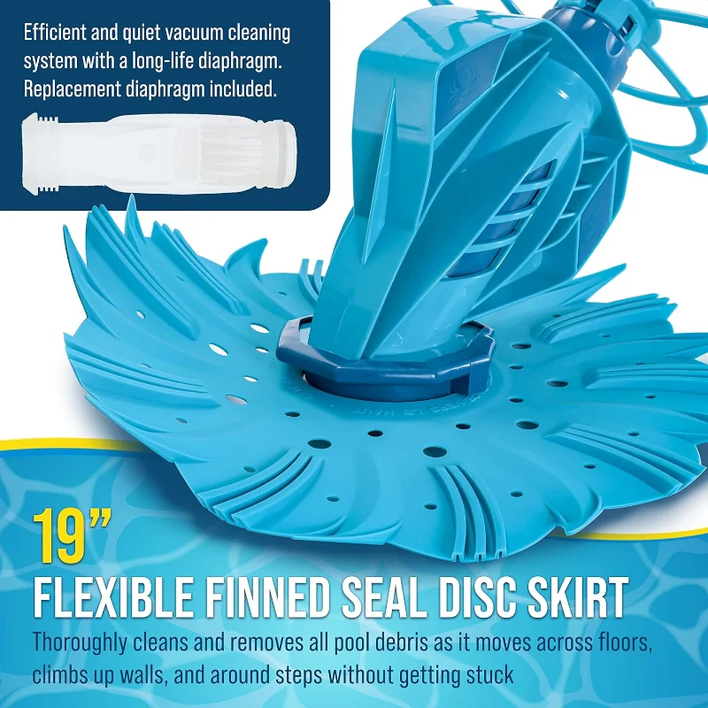 الولايات المتحدة. مجموعة المكنسة الكهربائية والخرطوم الأوتوماتيكية الاحترافية من إمدادات حمام السباحة الأخطبوط - شفط قوي يزيل حمام السباحة