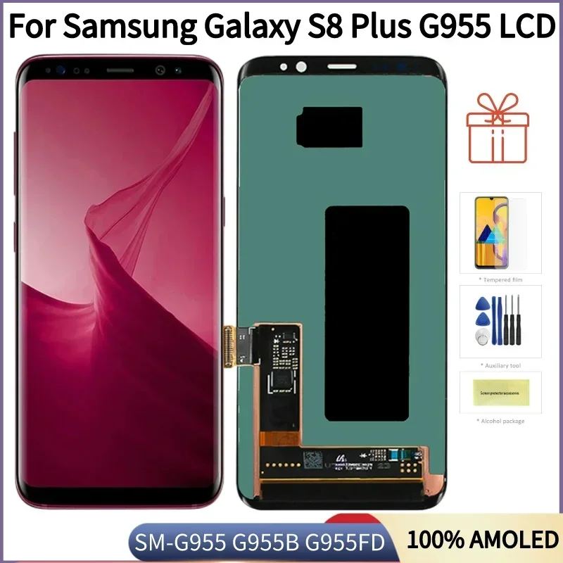 

Super AMOLED LCD For Samsung S8 plus G955 G955F LCD For Samsung S8 plus Display LCD Touch Screen Digitizer Assembly