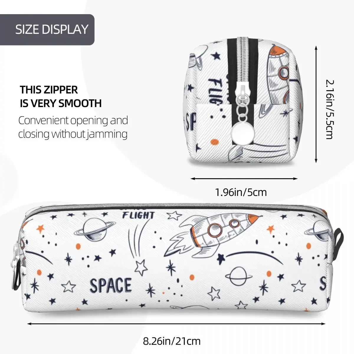 Espaço Galaxy Cartoon Magical Pencil Case, Lovely Pen Holder Bag para estudantes, grande armazenamento, estudantes, presentes da escola