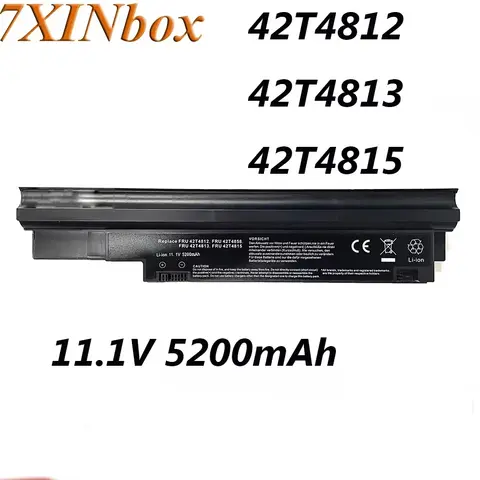 7XINbox 42T4812 42T4813 42T4815 11.1V 5200mAh Laptop Battery For Lenovo ThinkPad Edge 13" Edge E30 Edge E31 Series 42T4808