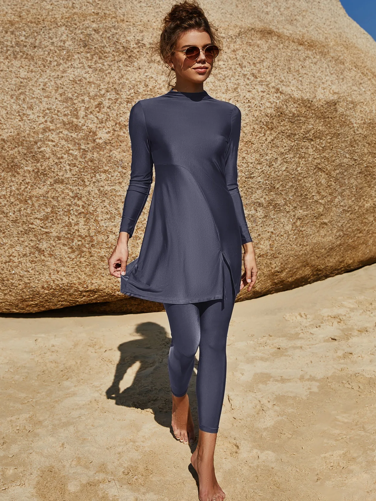 Burkini Muslim Swimwear 2023 Women Modest Full Swimsuit Long Sleeve Swimming Suit Islamic Clothing Abaya Long Dress Beachwear