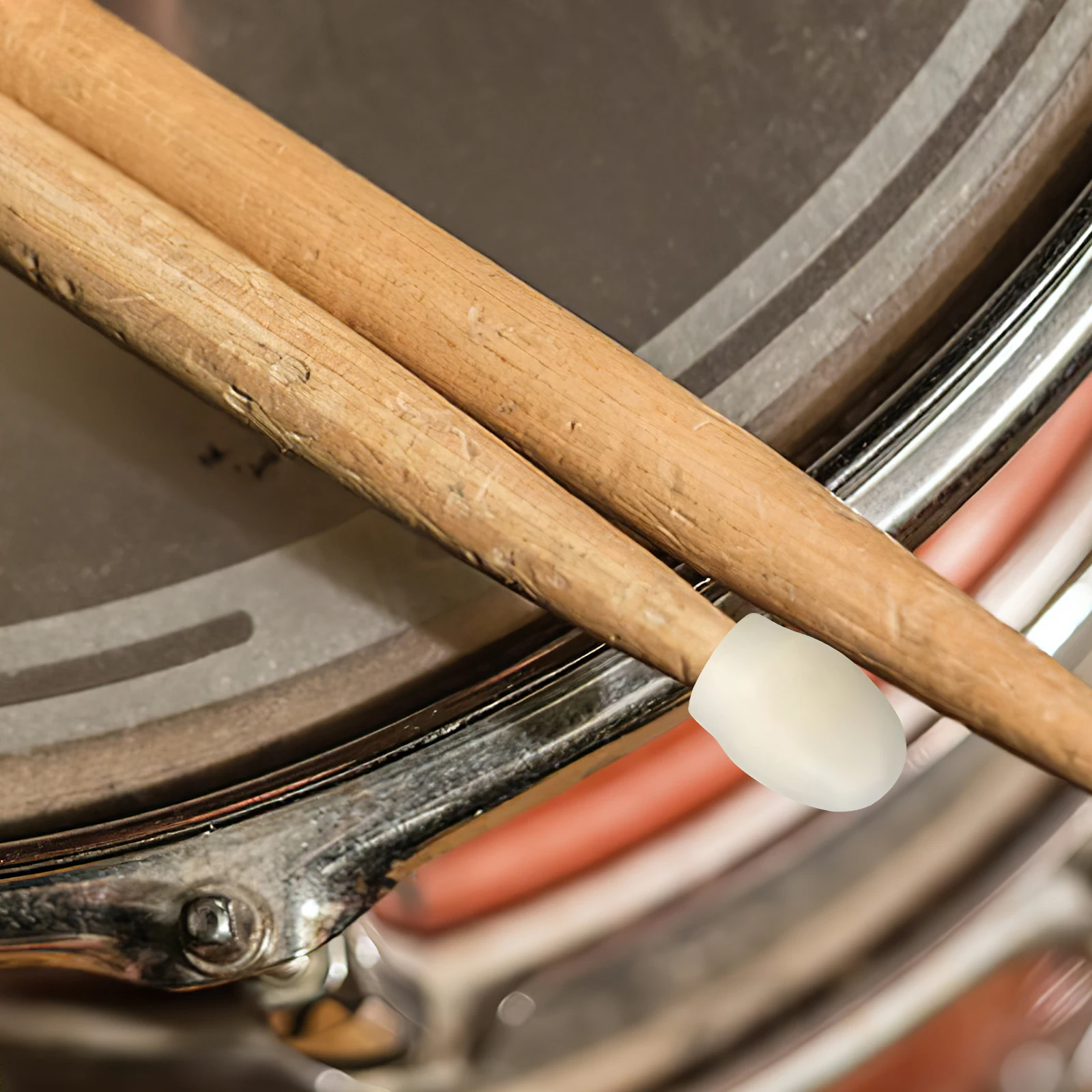 

10Pcs Drumstick Caps Silicone Silent Tips Lightweight Drum Mute Tips Practice Drum Accessories Caps Drumstick Accessories