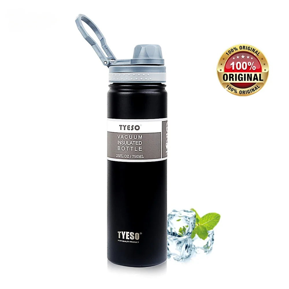 TYESO-botella de agua térmica, termo de cerveza con tapa de caño, taza de café caliente, vaso de acero inoxidable, termo de vacío, bebidas isotérmicas