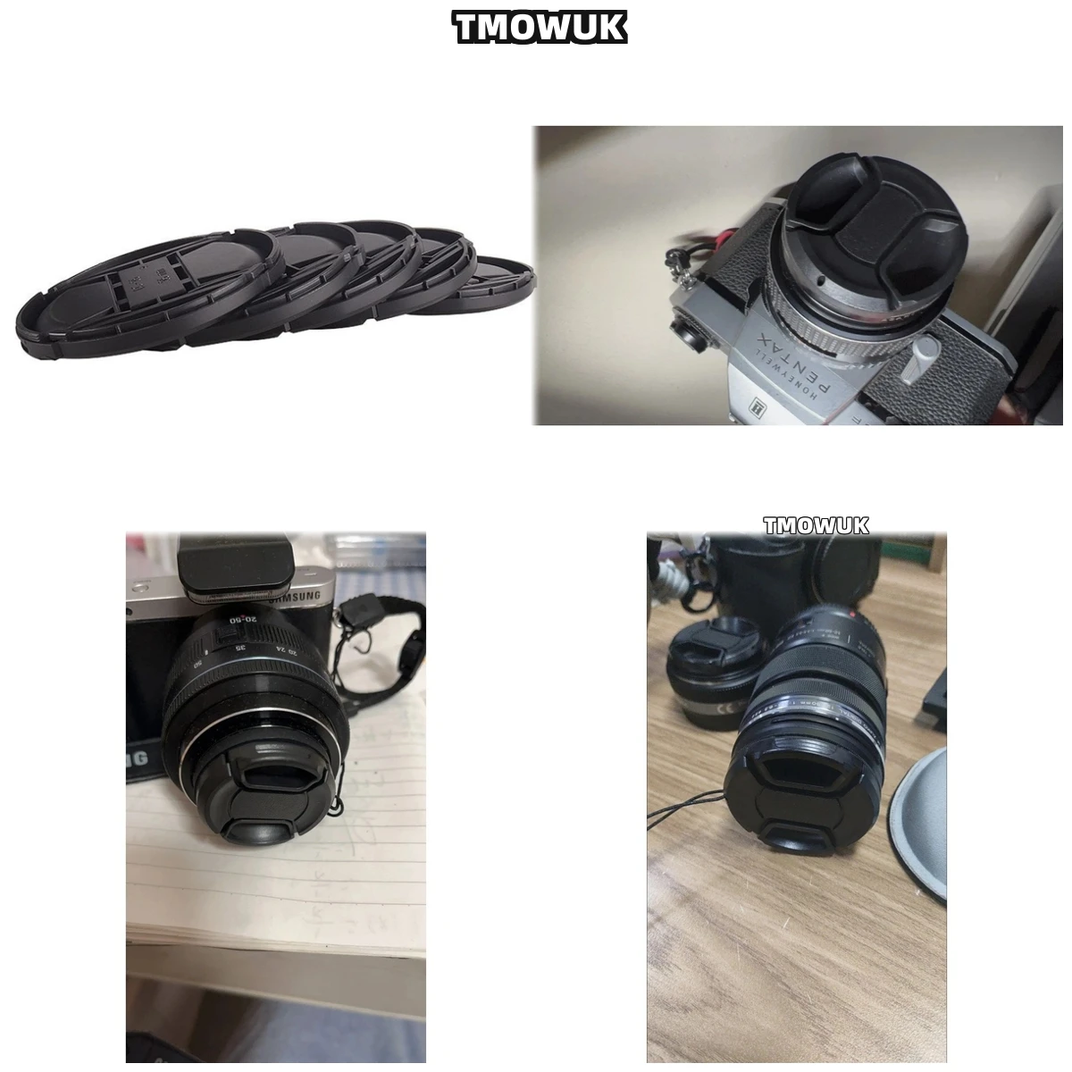 

For OLYMPUS PEN E-P1234567 E-M IS-300 IS-50 IS-500 Camera Lens Cap Protective Cover Center Pinch Snap-on 49mm 52 55 58 62 67 72
