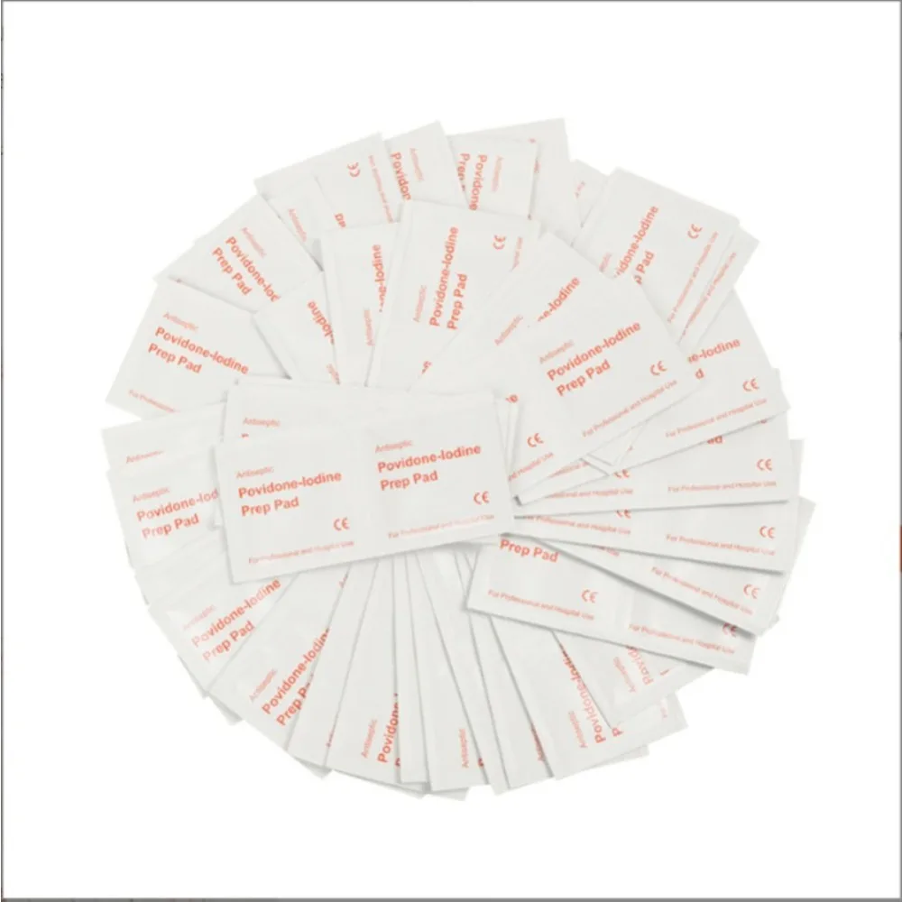 Iodine Disinfectant Wet Wipes, First Aid Supplies or for Cleaning and Disinfecting Wounds and Abrasions When Traveling