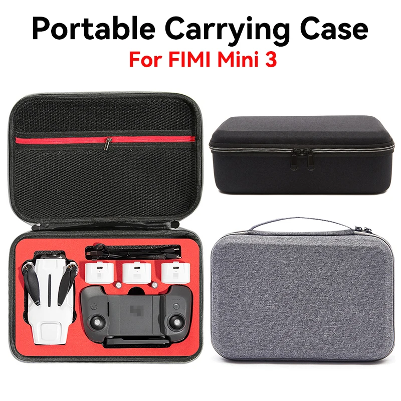 Estojo de transporte portátil para fimi mini 3 bolsa de armazenamento de viagem dura para fimi mini 3 caixa à prova d'água anti-queda acessórios para drones