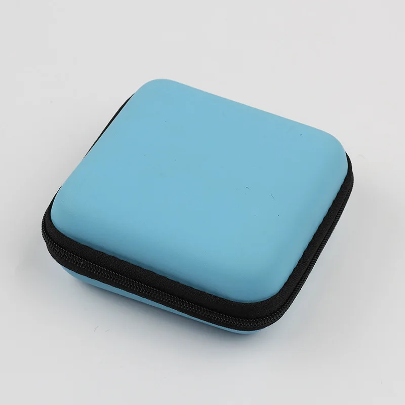 New Arrival Headphone Data Cable Storage Case Charger Power Bank Rectangular Box EVA Zipper Bag Pocket Pouch