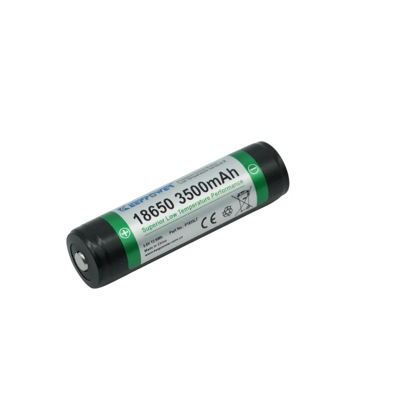 بطاريات Keeppower 18650 3500mAh P1835LT بطارية ليثيوم أيون قابلة لإعادة الشحن بدرجة حرارة منخفضة