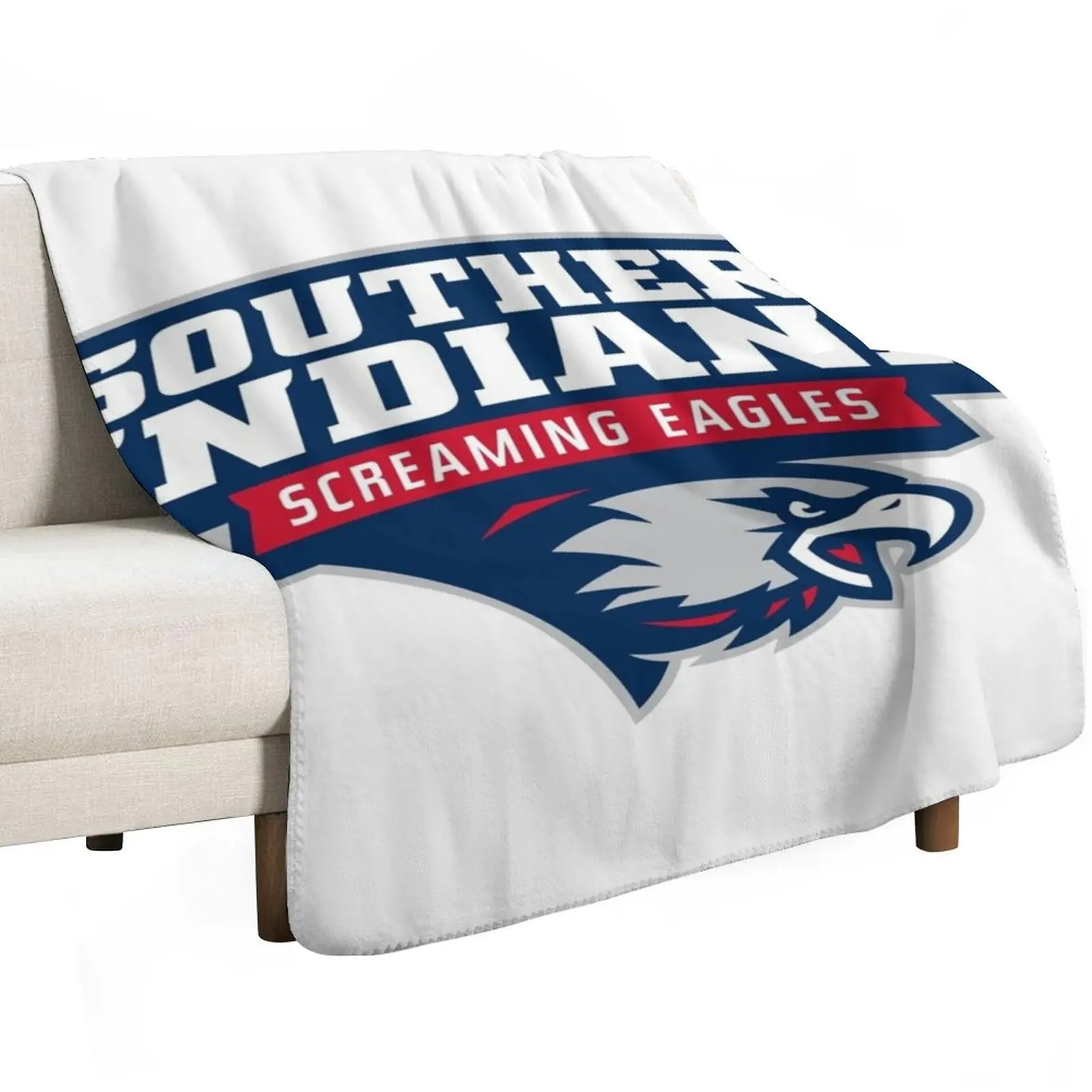 Southern Indiana Athletics Throw Blanket Flannel Beach christmas decoration Comforter Decorative Beds Tourist Blankets