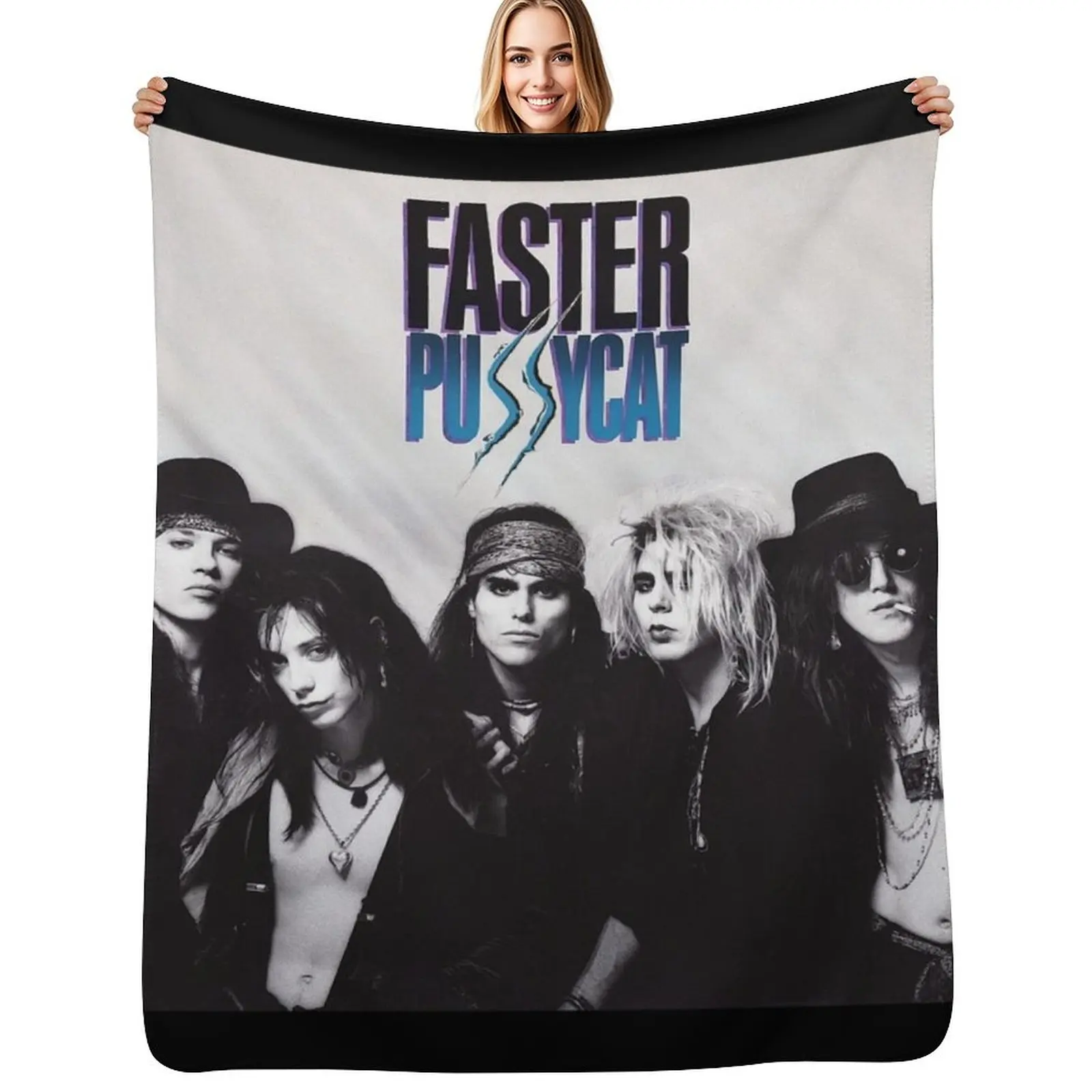 

Faster Pussycat 2 Throw Blanket Stuffeds Nap Furry Cute Blankets