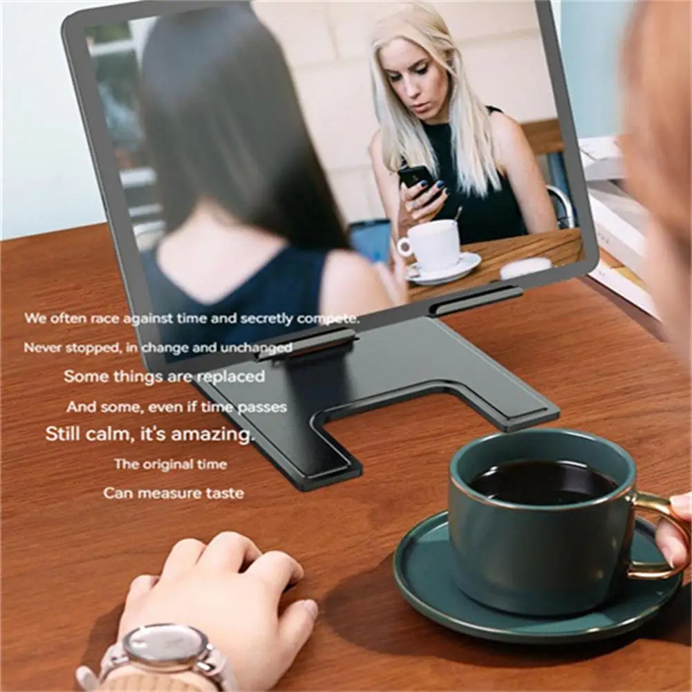 Support pliable réglable pour ordinateur portable, tablette, téléphone portable, support rapide, bureau à domicile, T17