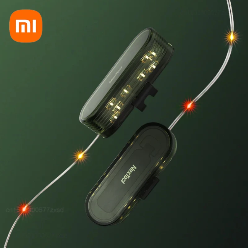 xiaomi nextool led camping light strip lanternas de decoracao impermeavel 2m strip tenda ao ar livre dossel jardim quintal star lamp tools 01