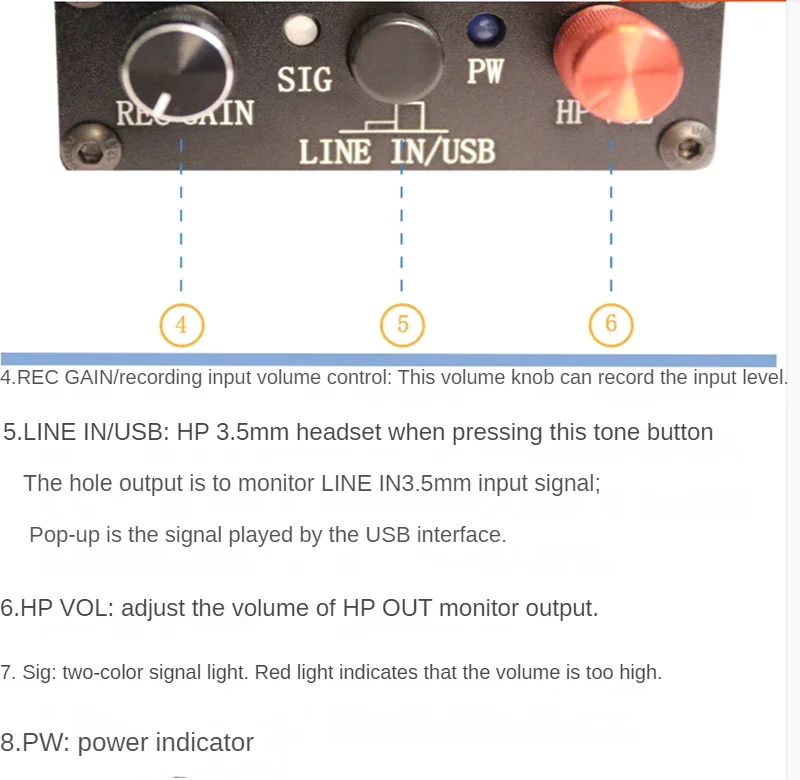 Hi-Fi USB-запись без потерь OTG, стерео живая звуковая карта, потоковая передача, совместимая с Iphone Android