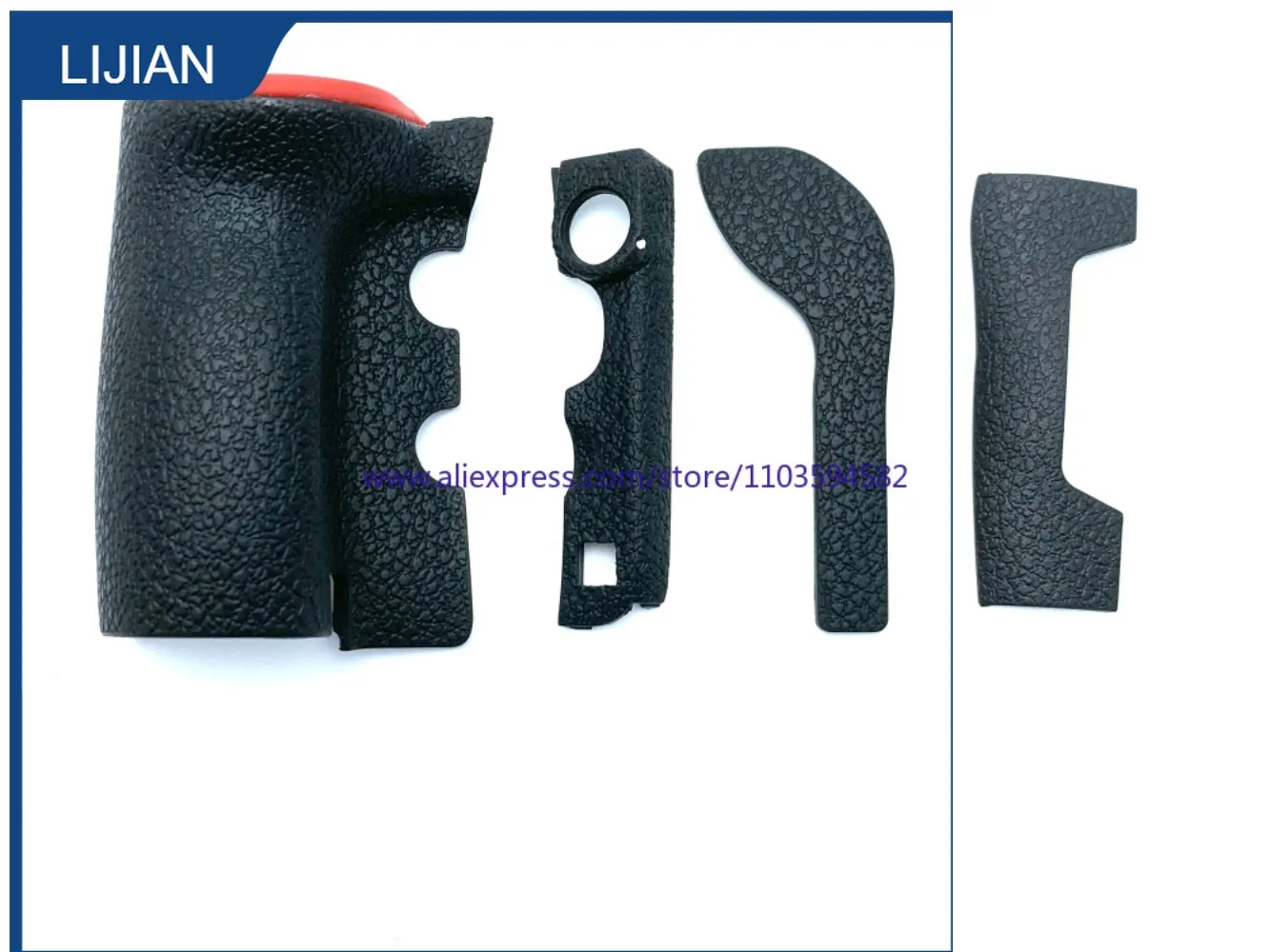 

4PCS NEW for Nikon D850 Grip + Left Side+ Thumb Rubber Cover Rubber Skin Housing Replacement Part