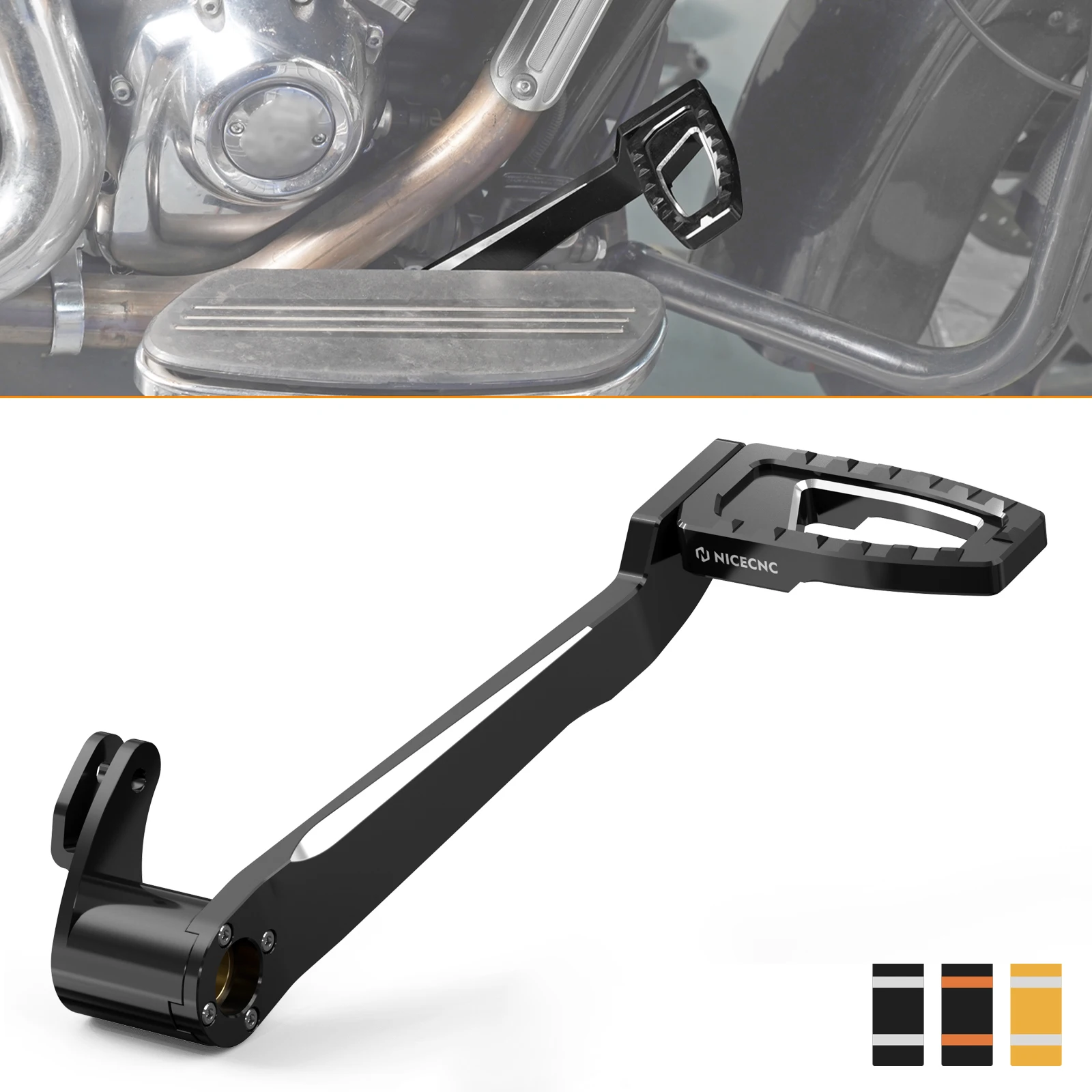 

Рычаг педали тормоза мотоцикла для Harley Road King/Special Street Glide FLHX/S/ST Road Glide FLTRX/S/ST Ultra Limited FLHTK/L