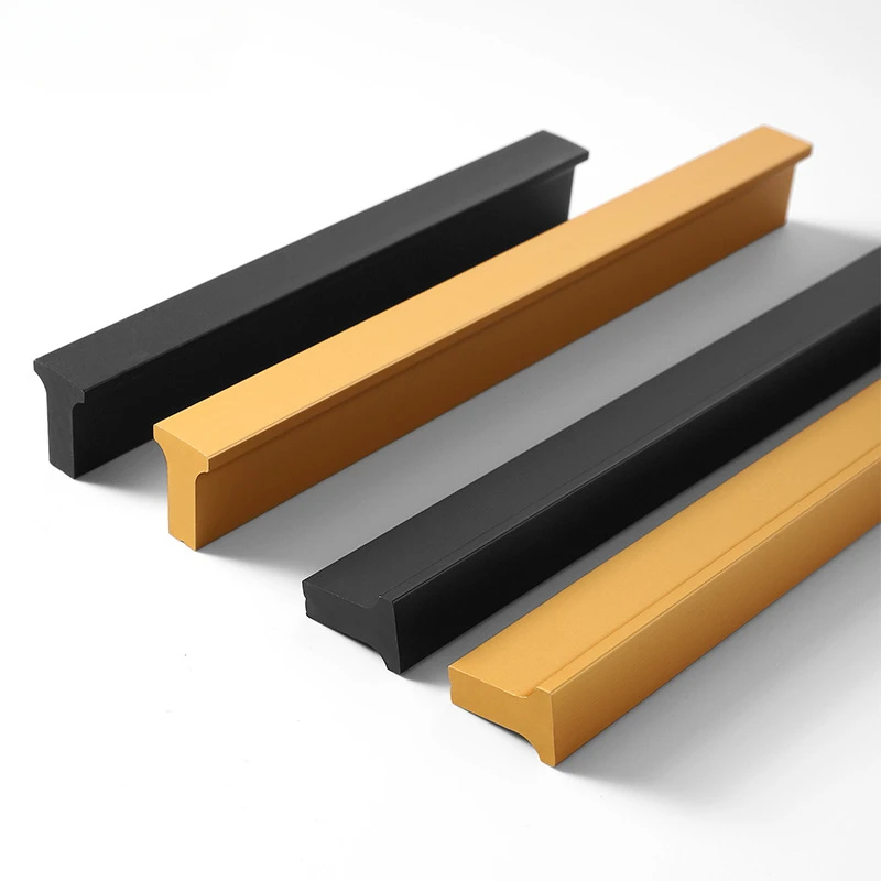 Matte Black Furniture  Gold Kitchen Cabinets Cupboard Pulls Handles for Cabinets and Drawers Wardrobe Pulls Drawer