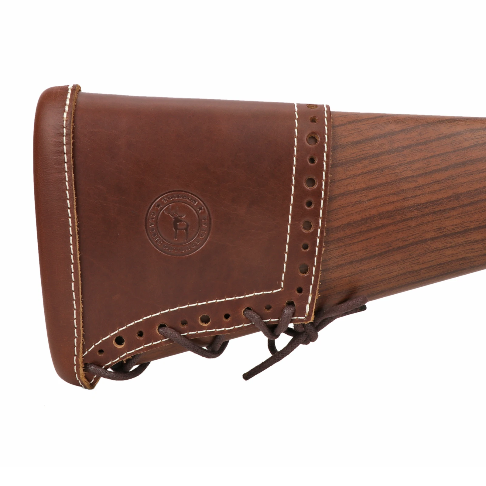 Tourbon protector de culata de rifle en cuero marrón - imagen 4