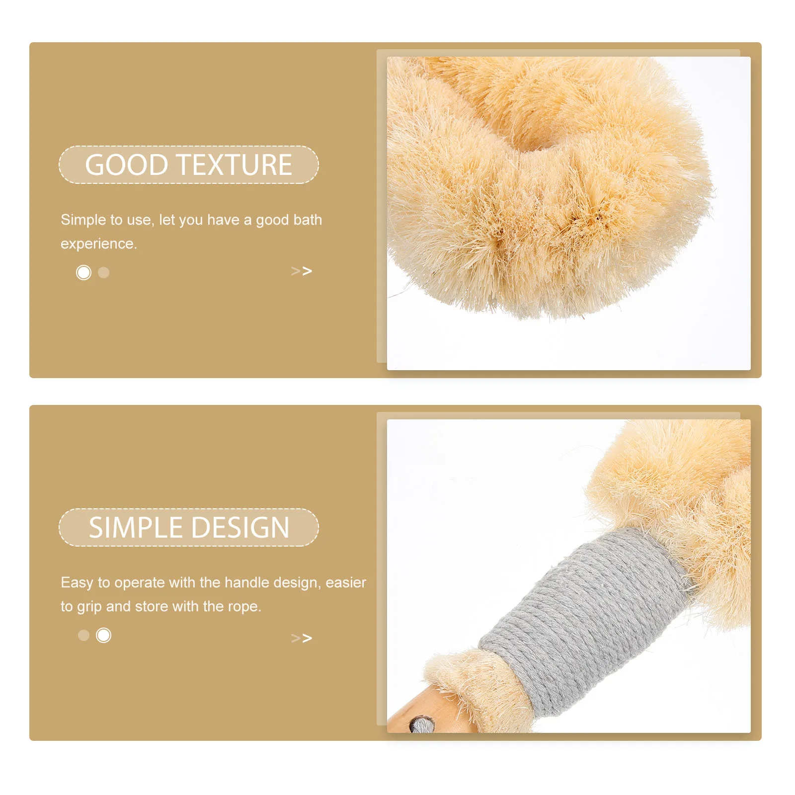 

Handle Held Bath Brush Shower Scrubber Exfoliating Back Brush Multi Functional Use Long Term Durability Gentle Skin Care