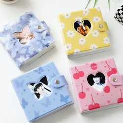 3 Inch Photo Album Love Heart Hollow photocard holder Kpop Card Binder Cute Bear Milk Album Instax Scrapbook Album Collect Book