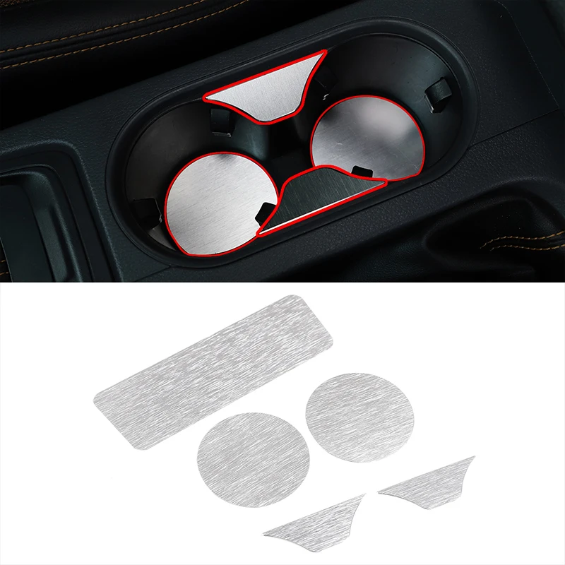 

Water Cup Holder Panel Sticker Drink Holder Gasket Central Control Cup Mat Car Accessories For Ford Ranger Wildtrak T6 2015-2021