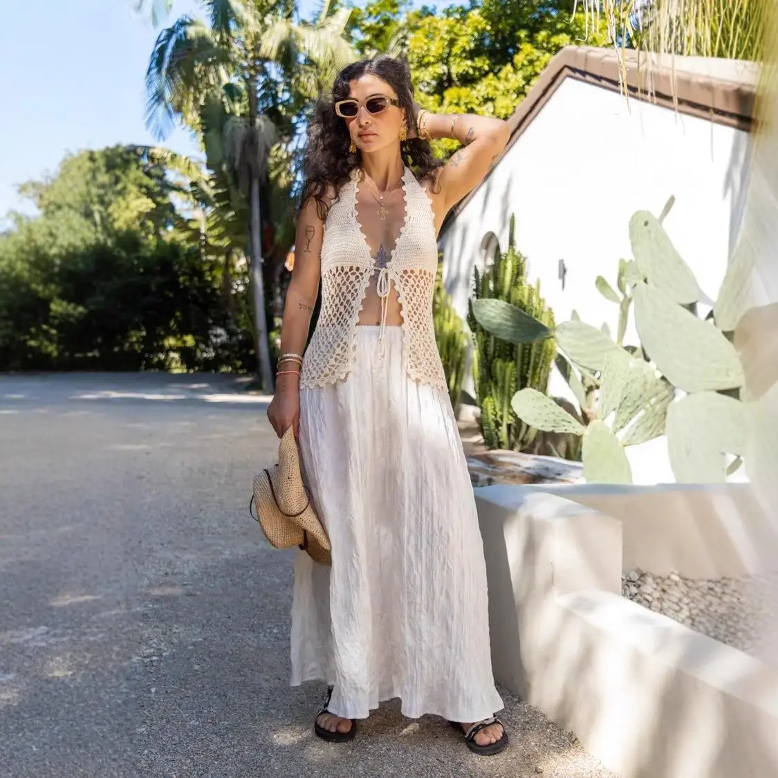 

Вязаная накидка Vaion, пляжная одежда Dr, лето, весна, трансграничная новая женская верхняя одежда Sle Svel Faion