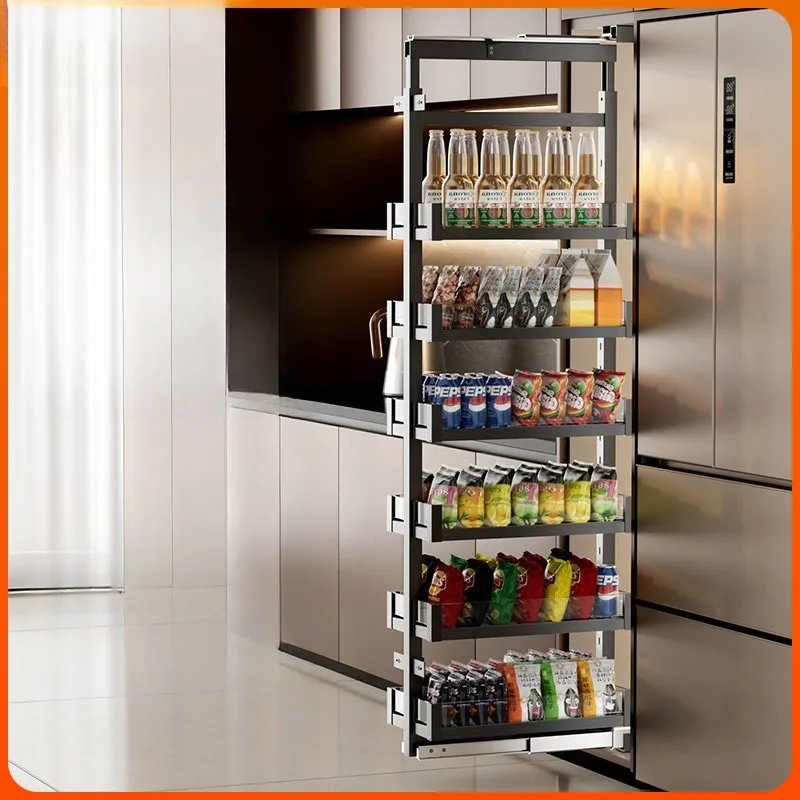 150 crevices in the kitchen, deep heaven and earth rails, pull baskets, monsters, pull baskets, extremely narrow cabinets