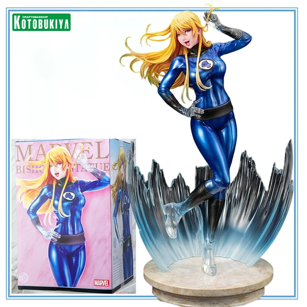 

100% Оригинальная статуэтка Kotobukiya Bishoujo: Женщина-невидимка из Фантастической четверки, коллекционная модель, игрушка для декора