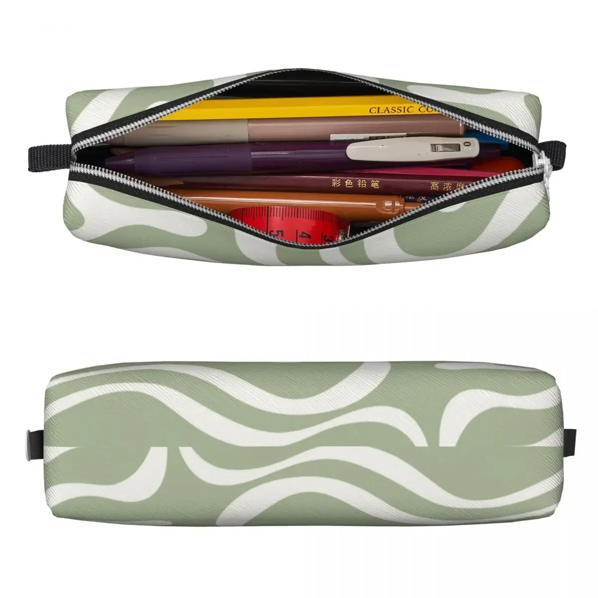 Bohemian Boho Liquid Swirl Abstract Pattern Pencil Case New Pen Box Bag Girls Boys Big Capacity Office Cosmetic Pencilcases