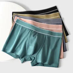 Bóxer de algodón transpirable para hombre, ropa interior Sexy, cómoda, alta elasticidad