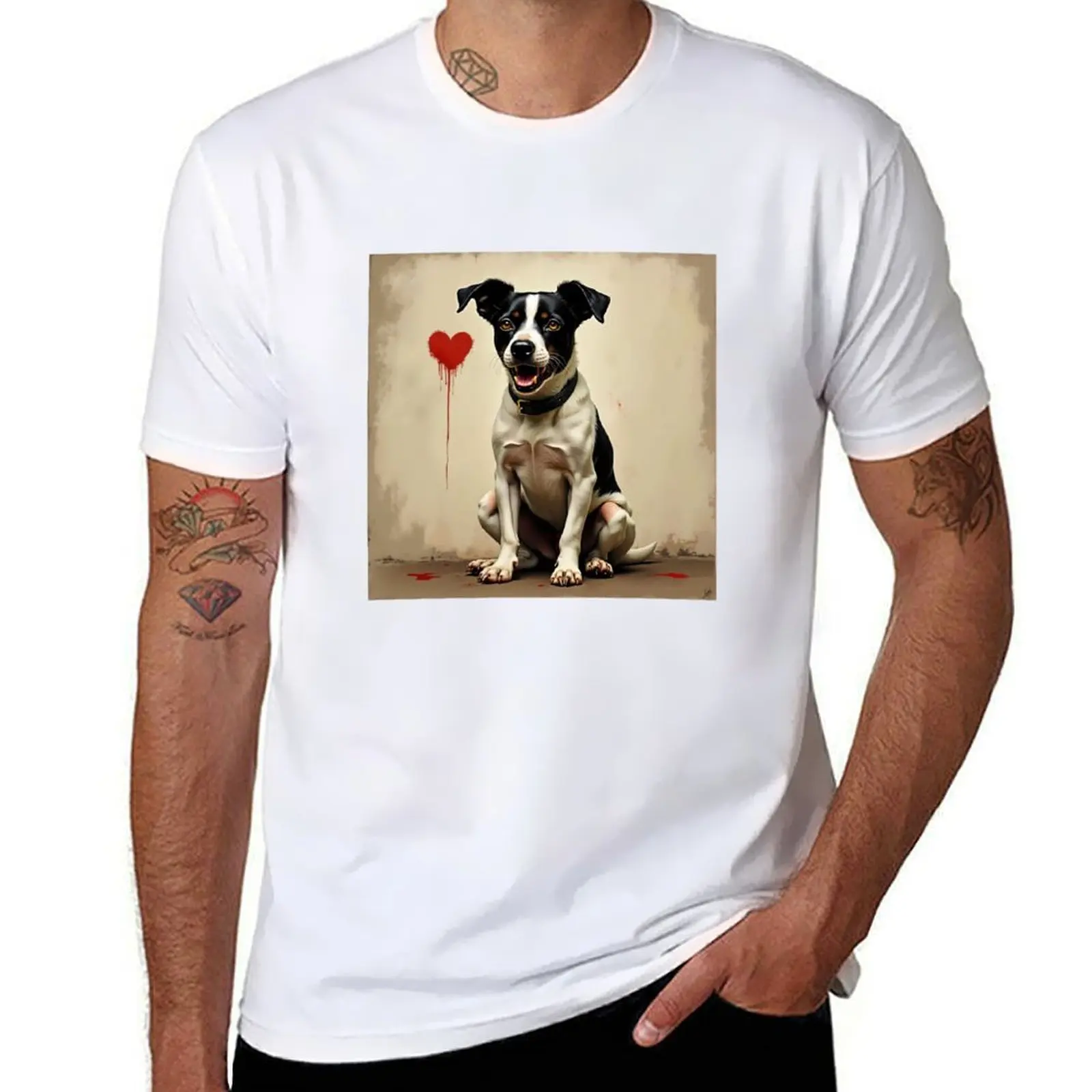 

Banksy Jack Russel T-Shirt t shirts for man graphic vintage t shirts for man cotton funny T-Shirt