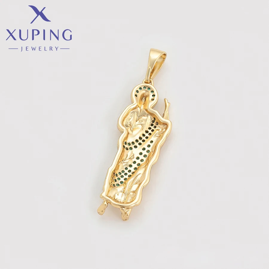 Xuping Jewelry New Trendy Religion Charms Pendant Necklaces for Women Party Gift Gold Color Plated Jewellery X000748170