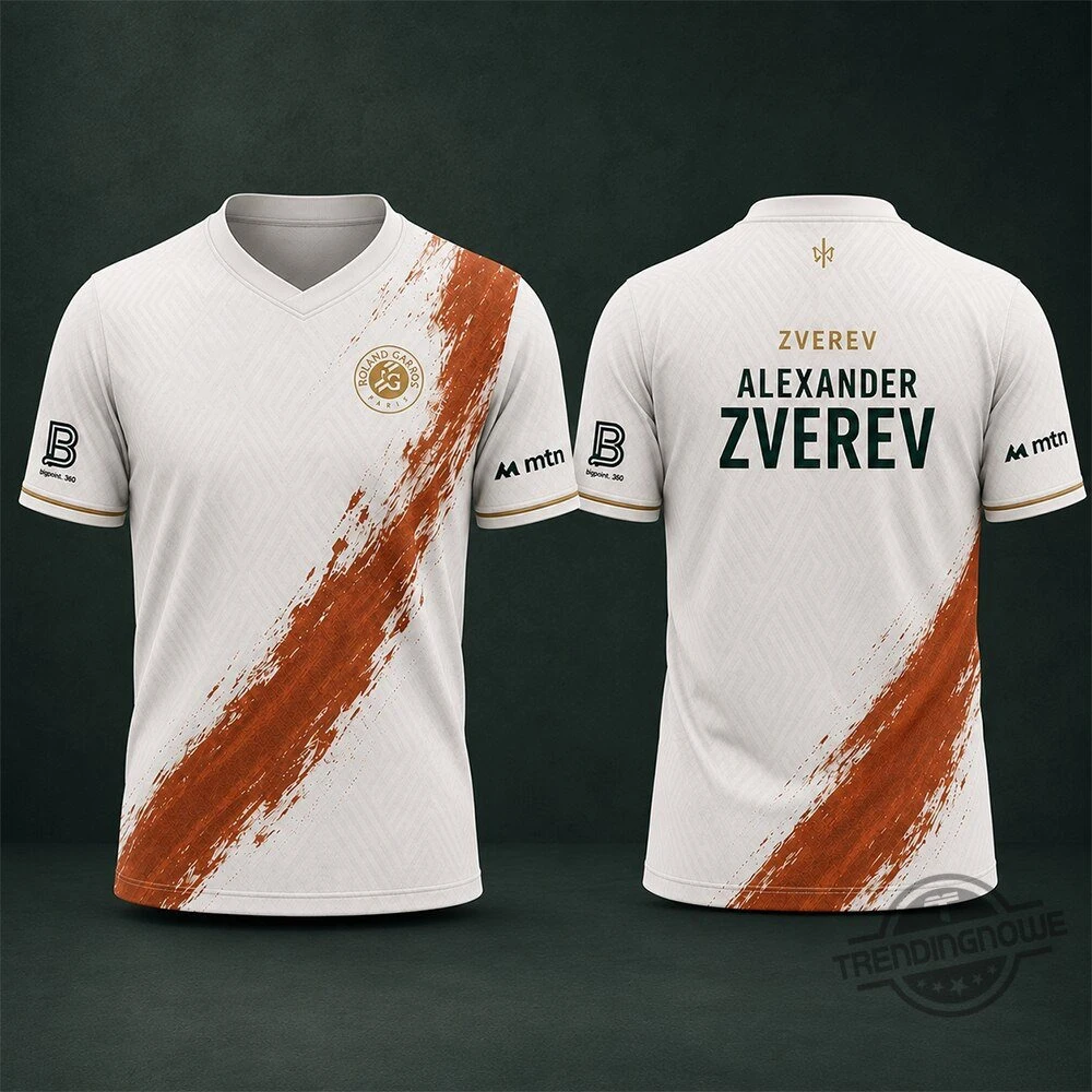 Summer Alexander Zverev 2026 Roland Garros Champions Tennis Jersey Breathable Quick-drying Casual Sports T Shirt For Adults Kids