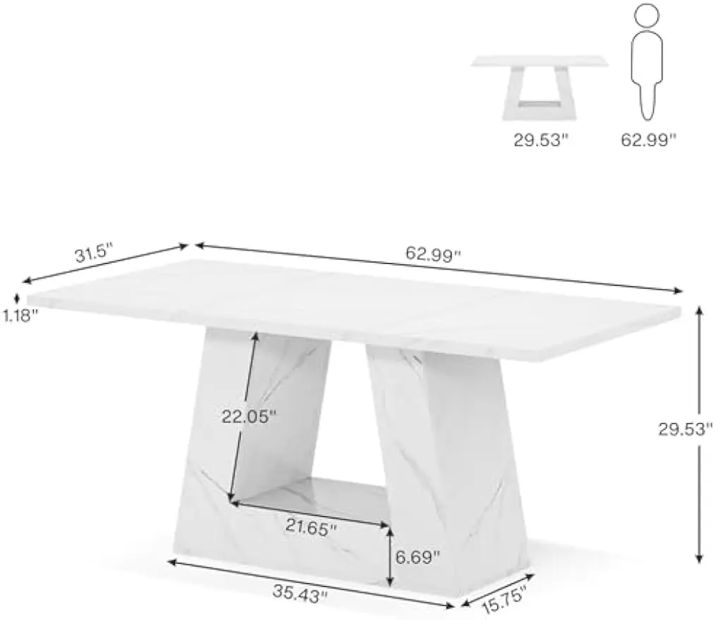 Dining Table for 6 People, 63