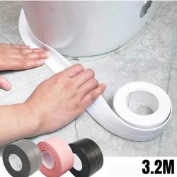 PVC Waterproof Wall Sticker Self Adhesive Sink Stove Crack Sealant Tape Kitchen Bathroom Bathtub Corner Waterproof Mold Proof