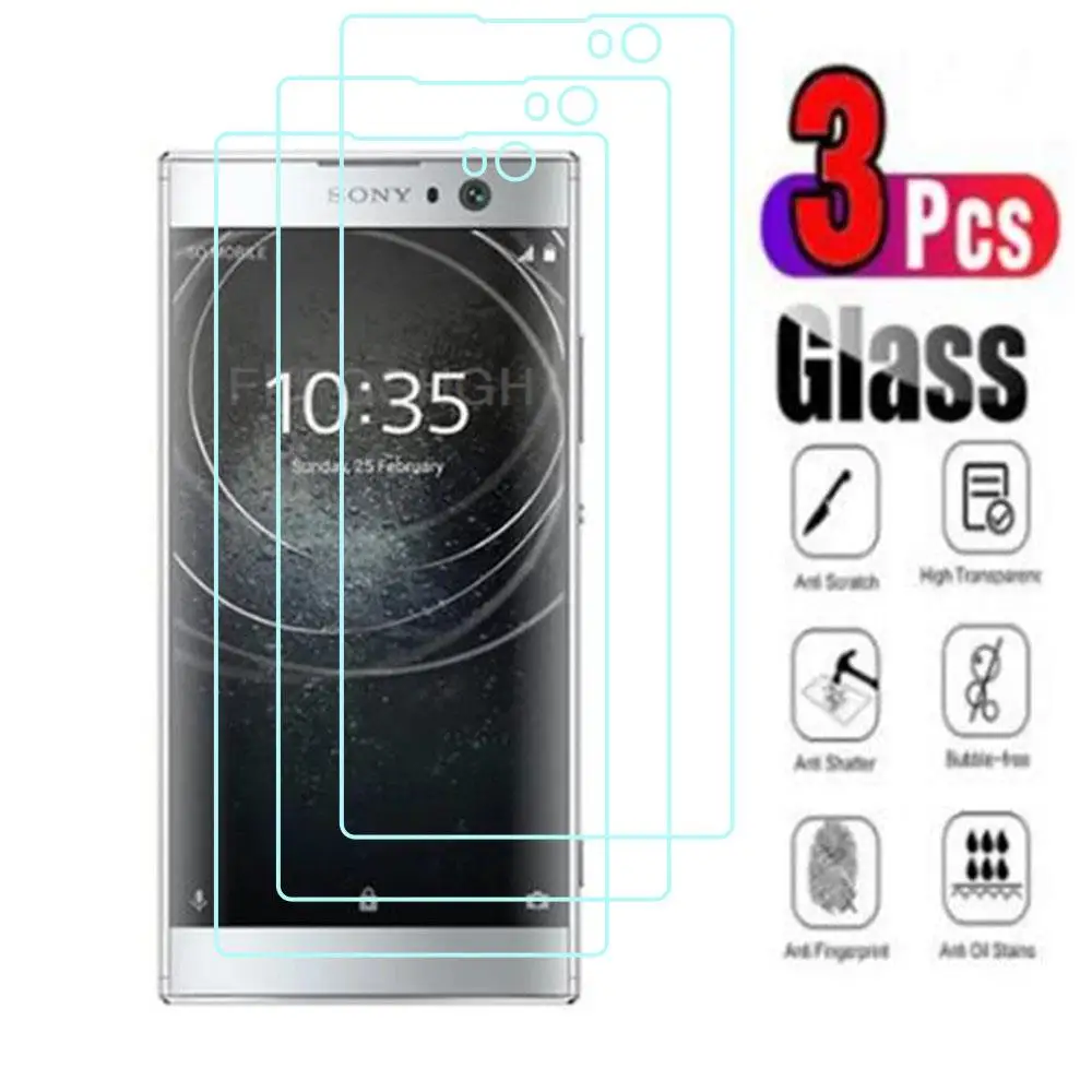 3Pcs 9H Protective Tempered Glass For Sony Xperia XA2 / Dual H3113 H3123 H3133 H4113 Screen Protector Protection Cover Film