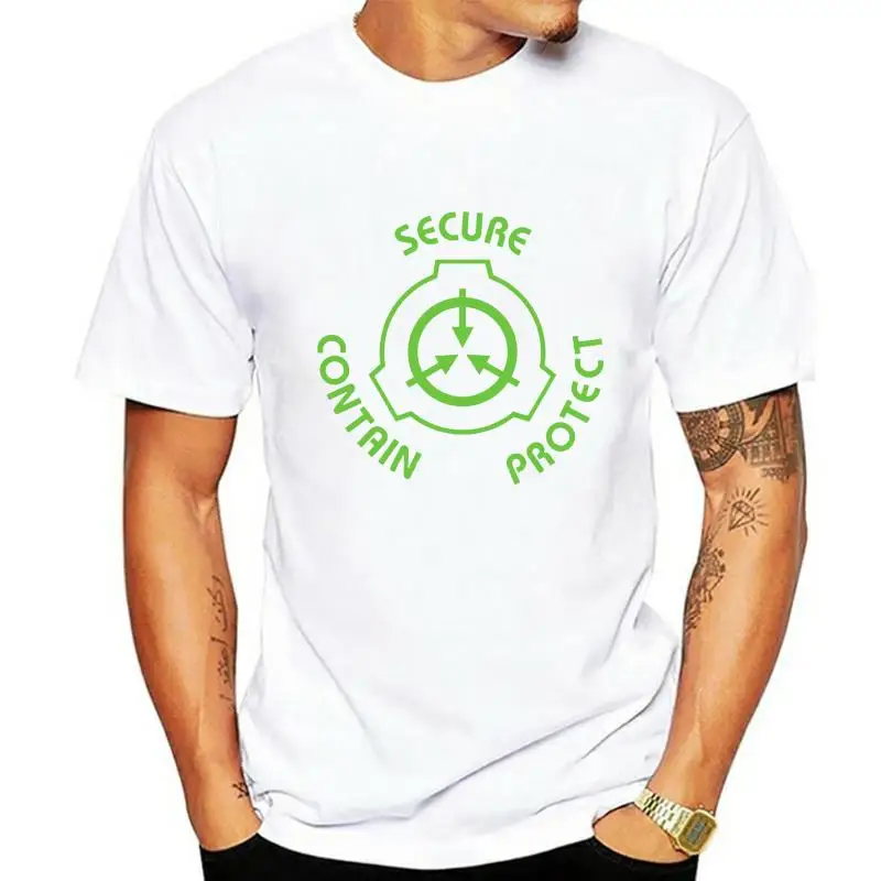 Scp Foundation Secure Contain Protect Black T Shirt M 3Xl fashion brand men humor t-shirt casual tee tops brand teenager tshirts