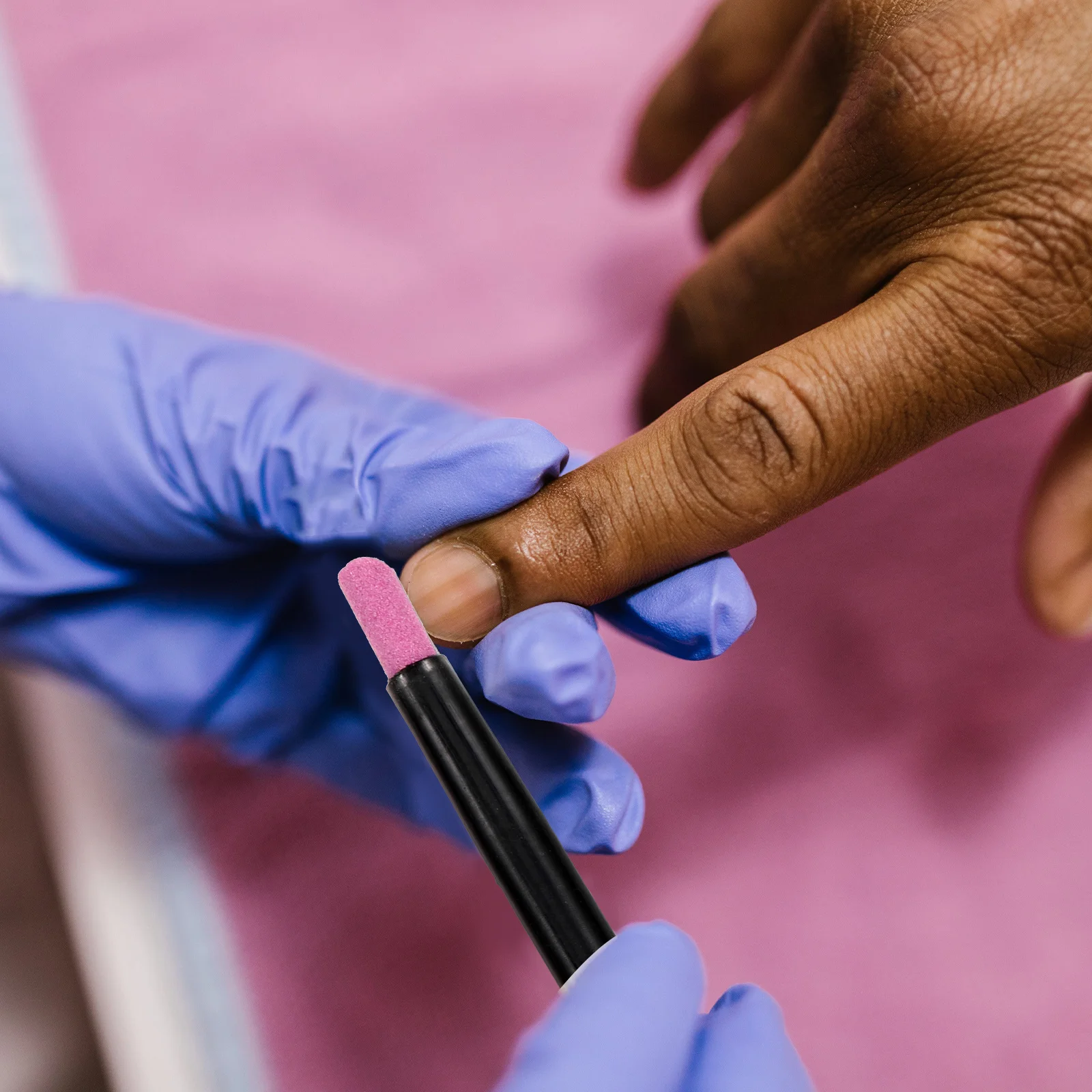 3 個の双頭ネイル研磨ペン石サンディングファイルキューティクル角質除去マニキュアツール軽石ネイル研削ペン