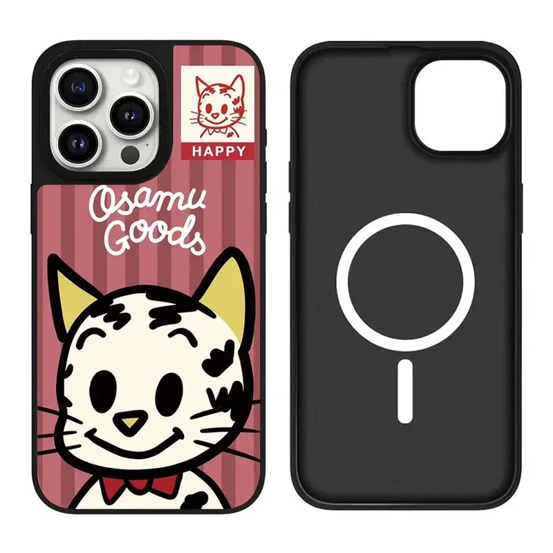 

Cute Kid Dog Cat iPhone 11 12 13 14 15 16 17 Pro Max Mirror Surface MagSafe Case Cover Shell